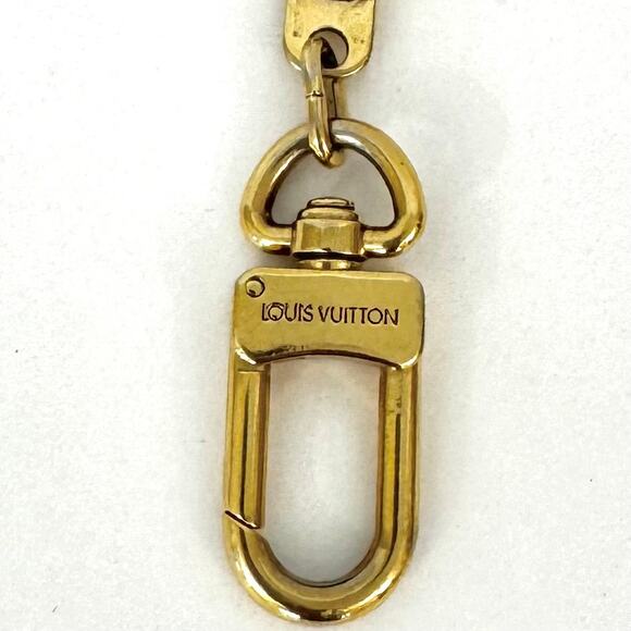 Louis Vuitton Keychain Ring or Bag Extender Gold-Tone Made in France Auth. - Picture 6 of 6